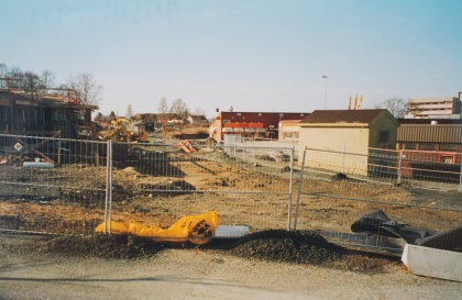 Voll Studentby under utbygging i 1998. Foto: Hallvard Berget